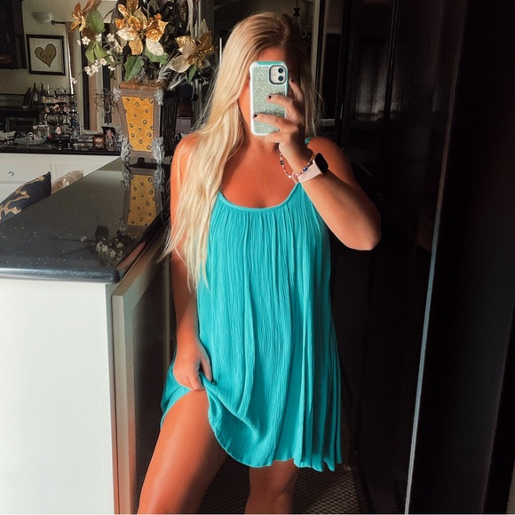 Roxy Dresses & Skirts - Roxy Turquoise Mini Dress